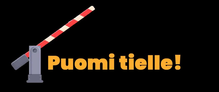 Yksityistien sulkeminen puomilla