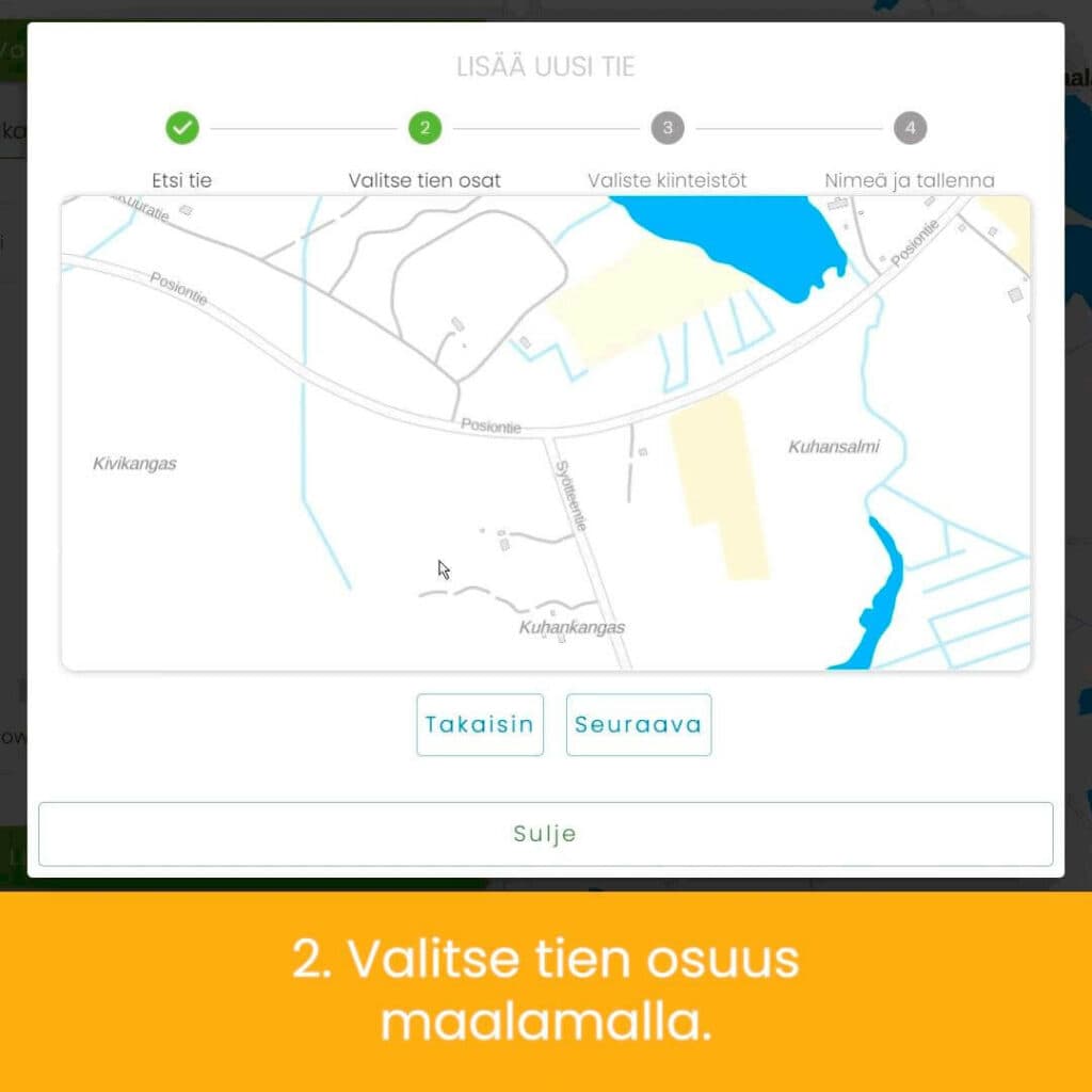 Tievahti tien lisääminen Tievahti tien lisääminen