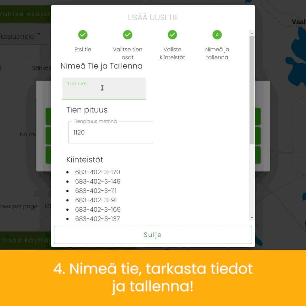Tievahti tien lisääminen Tievahti tien lisääminen